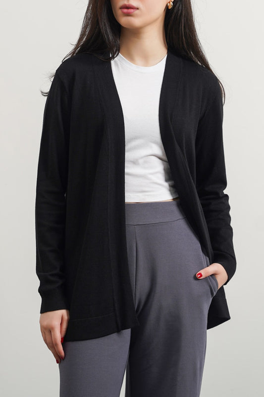 Sheppey Lightweight Black Cardigan