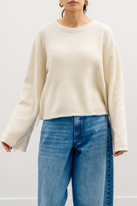 Sheppey Rhinestone Fringe Jumper